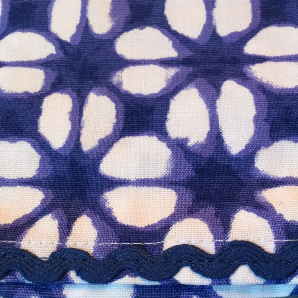 Paper Source Shibori Tea Kitchen Dish Towel Set of Two NWT Cotton 28”x 20”India